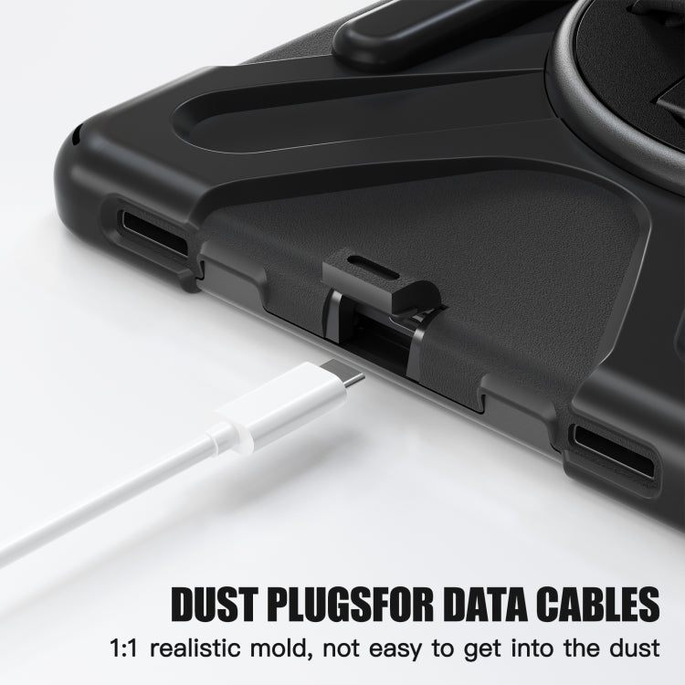 Rotatable Kickstand Grip Heavy Duty Hard Rugged Tablet Case, For Galaxy Tab S10 FE / S9 FE / S9 / S8 / S7, For Samsung Galaxy Tab S9+ / S8+