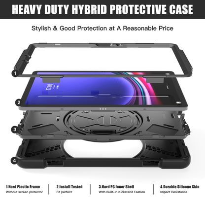 Rotatable Kickstand Grip Heavy Duty Hard Rugged Tablet Case, For Galaxy Tab S10 FE / S9 FE / S9 / S8 / S7, For Samsung Galaxy Tab S9+ / S8+