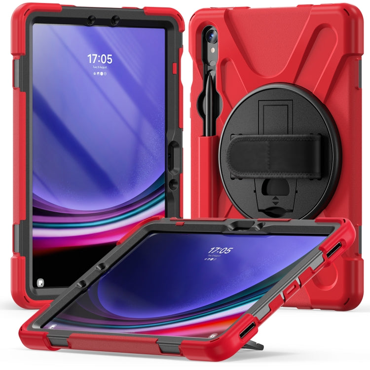 Rotatable Kickstand Grip Heavy Duty Hard Rugged Tablet Case, For Galaxy Tab S10 FE / S9 FE / S9 / S8 / S7, For Samsung Galaxy Tab S9+ / S8+