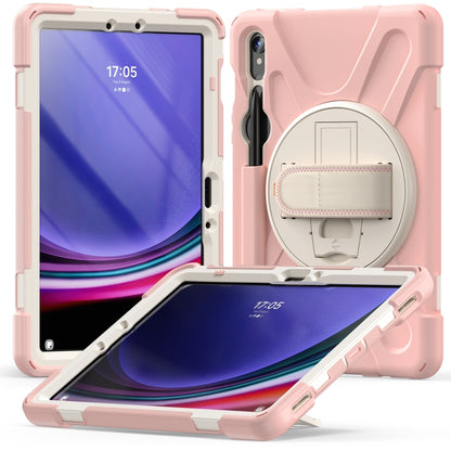 Rotatable Kickstand Grip Heavy Duty Hard Rugged Tablet Case, For Galaxy Tab S10 FE / S9 FE / S9 / S8 / S7, For Samsung Galaxy Tab S9+ / S8+