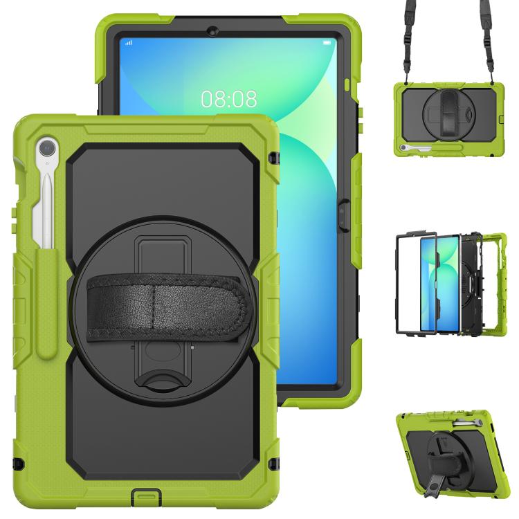 Lucky Wheel Grip Silicone Hybrid PC Tablet Case with Shoulder Strap