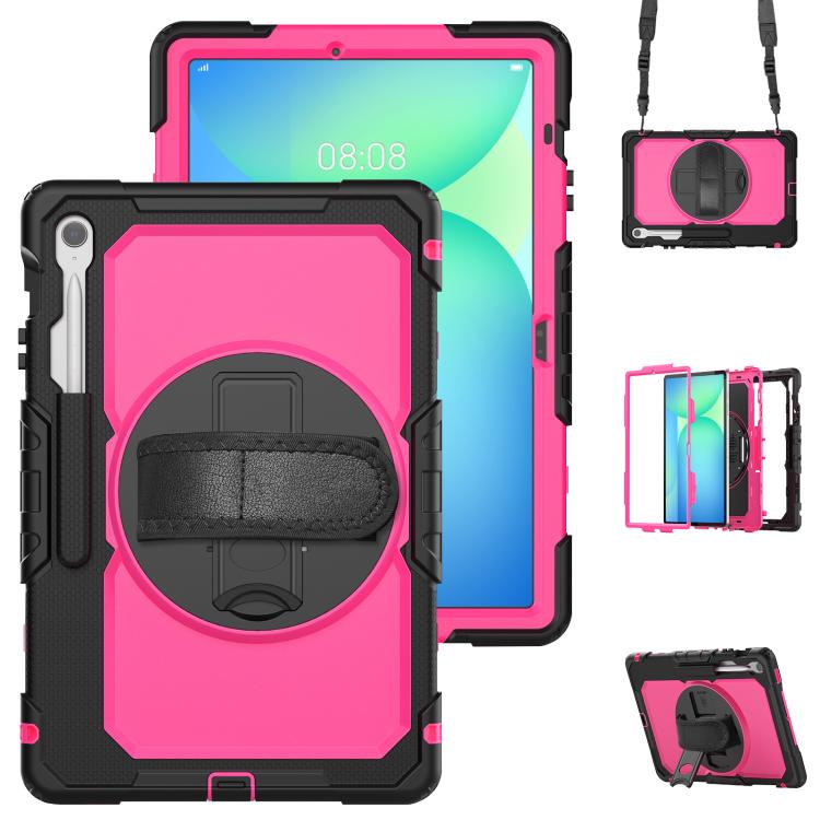 Lucky Wheel Grip Silicone Hybrid PC Tablet Case with Shoulder Strap