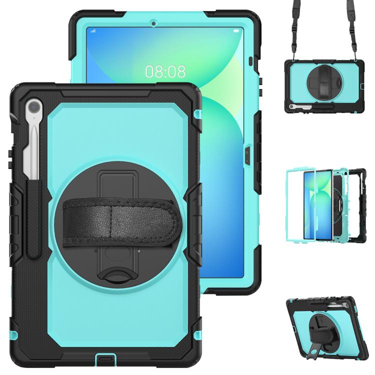 Lucky Wheel Grip Silicone Hybrid PC Tablet Case with Shoulder Strap