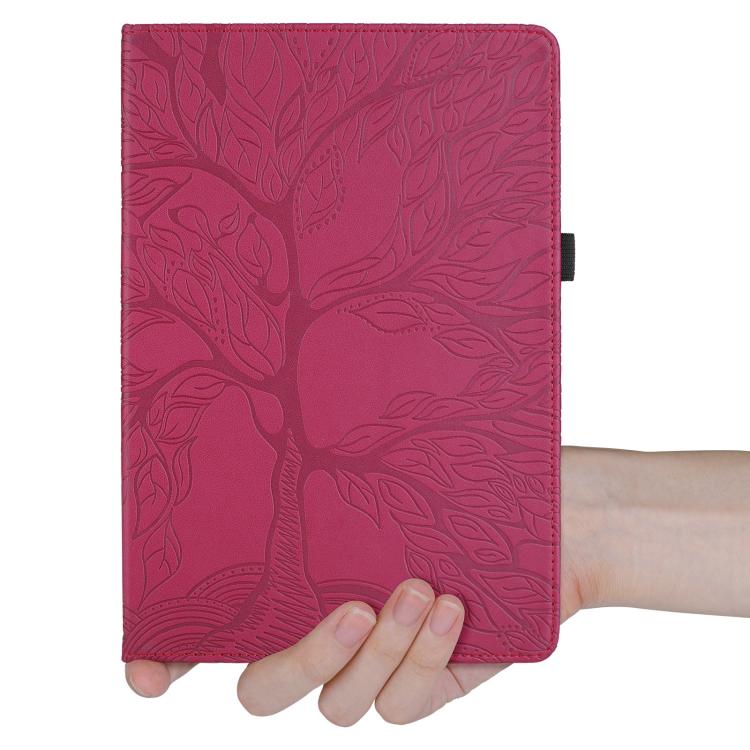 Tree Life Embossed Rotation Leather Tablet Case