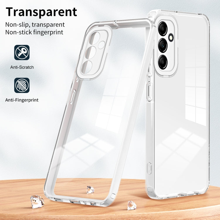 3 in 1 Clear TPU Color PC Frame Phone Case