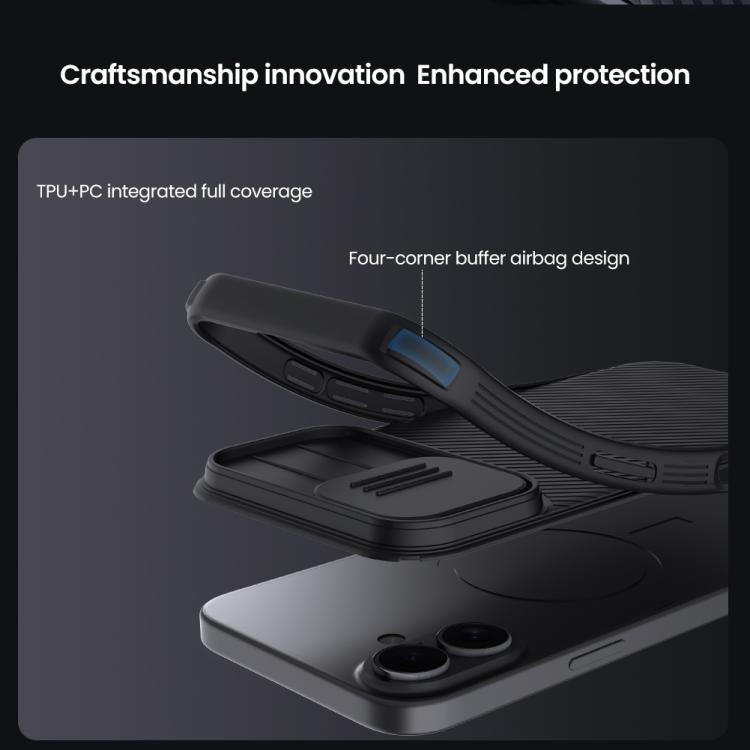 NILLKIN CamShield Pro PC Phone Case, For iPhone 17, For iPhone 16e, For iPhone 16 Plus, For iPhone 16, For iPhone 15 Plus, For iPhone 15