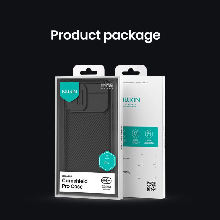 NILLKIN CamShield Pro PC Phone Case, For iPhone 17, For iPhone 16e, For iPhone 16 Plus, For iPhone 16, For iPhone 15 Plus, For iPhone 15