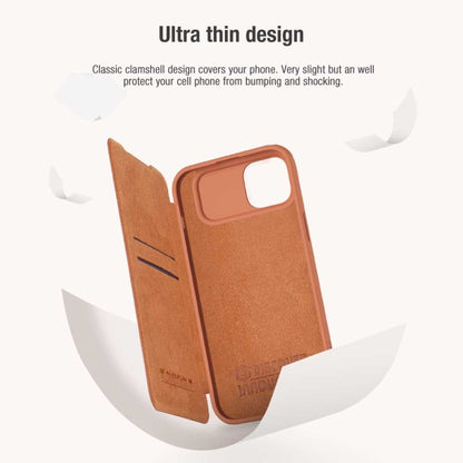 NILLKIN QIN Series Pro Sliding Camera Cover Design Leather Phone Case