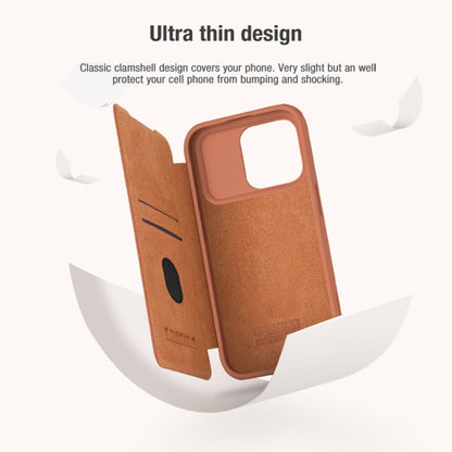 NILLKIN QIN Series Pro Sliding Camera Cover Design Leather Phone Case