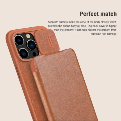 NILLKIN QIN Series Pro Sliding Camera Cover Design Leather Phone Case