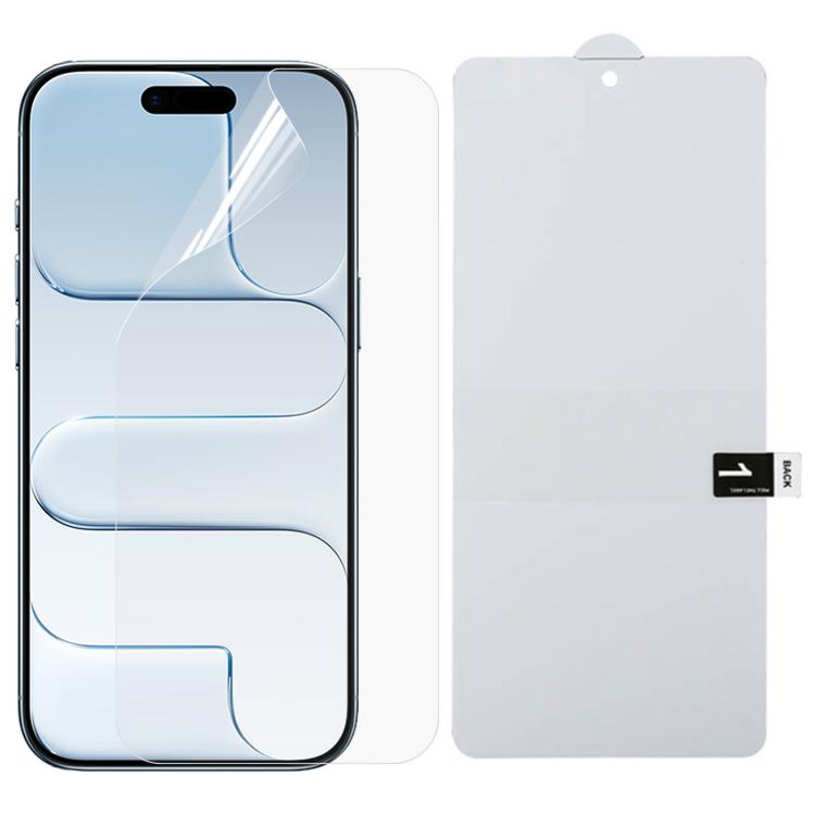 Full Screen Protector Explosion-proof Hydrogel Film, For iPhone 17 Pro Max, For iPhone 17 / 17 Pro, For iPhone Air, For iPhone 16 Pro Max, For iPhone 16 Pro, For iPhone 16 Plus, For iPhone 16, For iPhone 15 Pro Max, For iPhone 15 Pro, For iPhone 15 Plu...