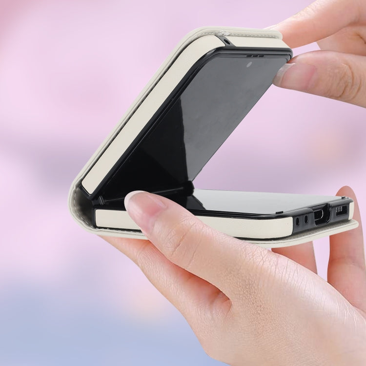 Rhombic Texture Phone Case with Long & Short Lanyard, For Samsung Galaxy Z Flip6 / Flip7 FE, For Samsung Galaxy Z Flip5, For Samsung Galaxy Z Flip4