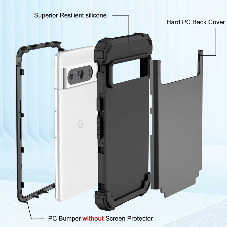 3 in 1 Shockproof PC + Silicone Phone Case