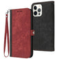 Side Buckle Double Fold Hand Strap Leather Phone Case, For iPhone 16, For iPhone 15 Pro Max, For iPhone 15 Pro, For iPhone 15 Plus