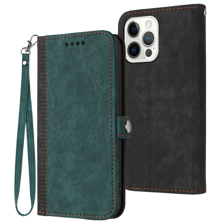 Side Buckle Double Fold Hand Strap Leather Phone Case, For iPhone 16, For iPhone 15 Pro Max, For iPhone 15 Pro, For iPhone 15 Plus
