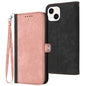 Side Buckle Double Fold Hand Strap Leather Phone Case, For iPhone 16, For iPhone 15 Pro Max, For iPhone 15 Pro, For iPhone 15 Plus