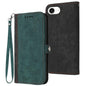 Side Buckle Double Fold Hand Strap Leather Phone Case, For iPhone 17e / 16e, For iPhone 17 Pro Max, For iPhone 17 Pro, For iPhone 17