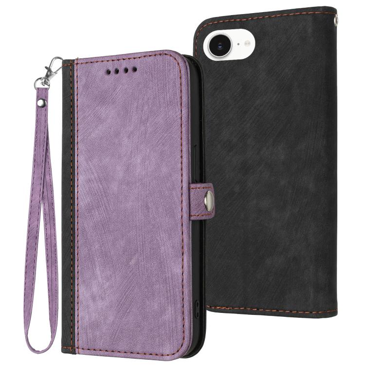 Side Buckle Double Fold Hand Strap Leather Phone Case, For iPhone 17e / 16e, For iPhone 17 Pro Max, For iPhone 17 Pro, For iPhone 17