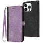 Side Buckle Double Fold Hand Strap Leather Phone Case, For iPhone Air, For iPhone 16 Pro Max, For iPhone 16 Pro, For iPhone 16 Plus