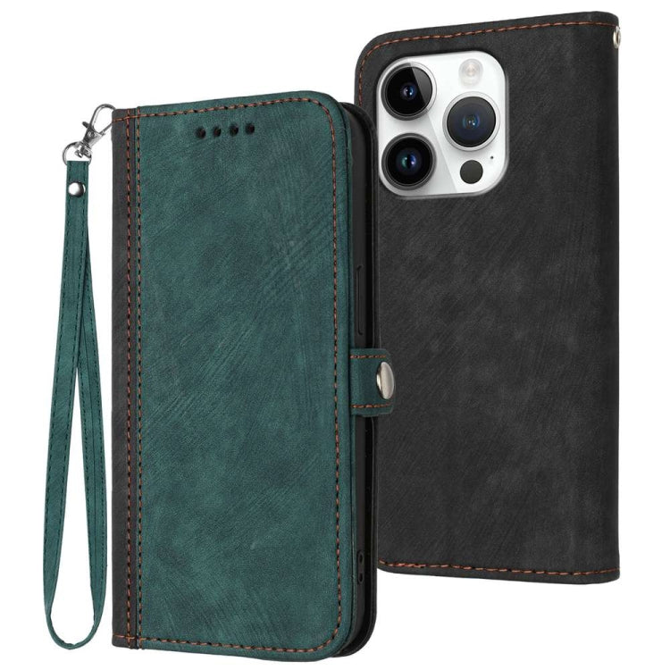 Side Buckle Double Fold Hand Strap Leather Phone Case, For iPhone Air, For iPhone 16 Pro Max, For iPhone 16 Pro, For iPhone 16 Plus
