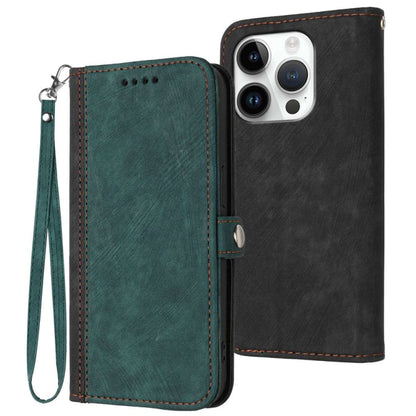 Side Buckle Double Fold Hand Strap Leather Phone Case, For iPhone Air, For iPhone 16 Pro Max, For iPhone 16 Pro, For iPhone 16 Plus