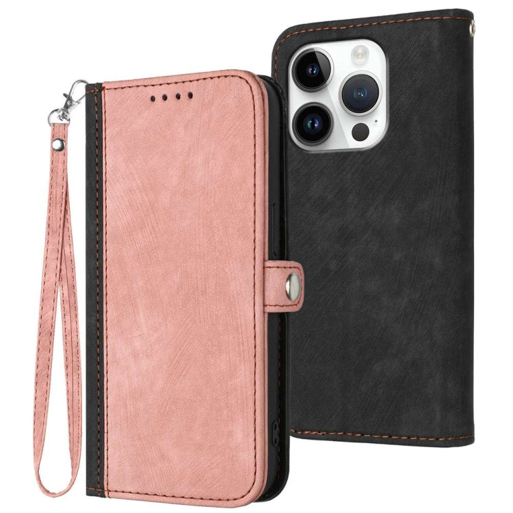 Side Buckle Double Fold Hand Strap Leather Phone Case, For iPhone Air, For iPhone 16 Pro Max, For iPhone 16 Pro, For iPhone 16 Plus