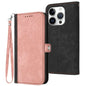 Side Buckle Double Fold Hand Strap Leather Phone Case, For iPhone Air, For iPhone 16 Pro Max, For iPhone 16 Pro, For iPhone 16 Plus