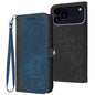 Side Buckle Double Fold Hand Strap Leather Phone Case, For iPhone 17 Pro Max, For iPhone 17 Pro, For iPhone 17, For iPhone Air
