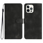 Heart Pattern Skin Feel Leather Phone Case, For iPhone 16, For iPhone 15 Pro Max, For iPhone 15 Pro, For iPhone 15 Plus