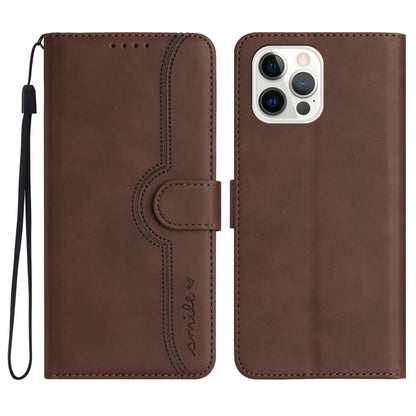 Heart Pattern Skin Feel Leather Phone Case, For iPhone 16, For iPhone 15 Pro Max, For iPhone 15 Pro, For iPhone 15 Plus
