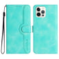 Heart Pattern Skin Feel Leather Phone Case, For iPhone 16, For iPhone 15 Pro Max, For iPhone 15 Pro, For iPhone 15 Plus