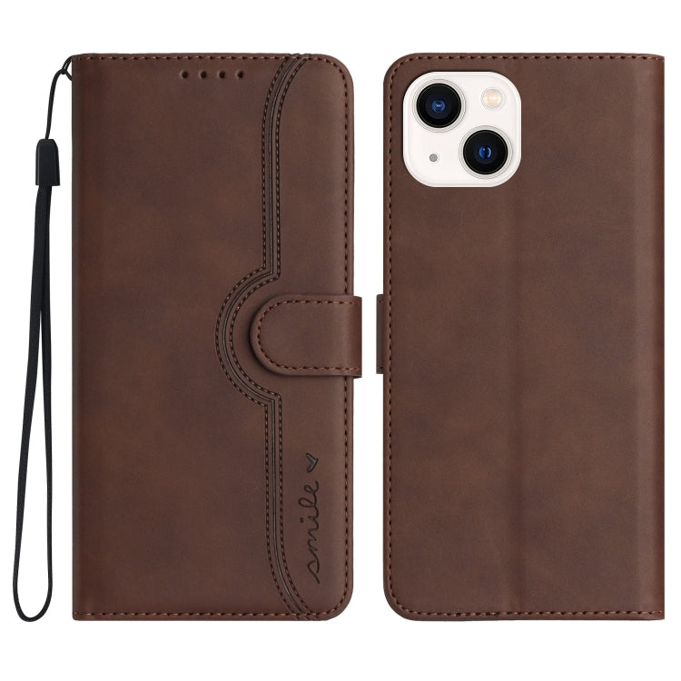 Heart Pattern Skin Feel Leather Phone Case, For iPhone 16, For iPhone 15 Pro Max, For iPhone 15 Pro, For iPhone 15 Plus