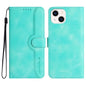 Heart Pattern Skin Feel Leather Phone Case, For iPhone 16, For iPhone 15 Pro Max, For iPhone 15 Pro, For iPhone 15 Plus