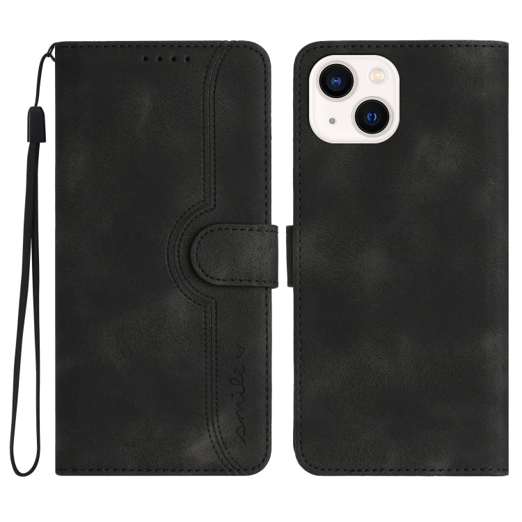 Heart Pattern Skin Feel Leather Phone Case, For iPhone 16, For iPhone 15 Pro Max, For iPhone 15 Pro, For iPhone 15 Plus