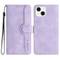 Heart Pattern Skin Feel Leather Phone Case, For iPhone 16, For iPhone 15 Pro Max, For iPhone 15 Pro, For iPhone 15 Plus