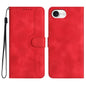 Heart Pattern Skin Feel Leather Phone Case, For iPhone 18 Pro / 17 Pro, For iPhone 18 Pro Max / 17 Pro Max, For iPhone 17e / 16e, For iPhone 17