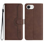 Heart Pattern Skin Feel Leather Phone Case, iPhone 16e, For iPhone 16 Pro Max, For iPhone 16 Pro, For iPhone 16 Plus