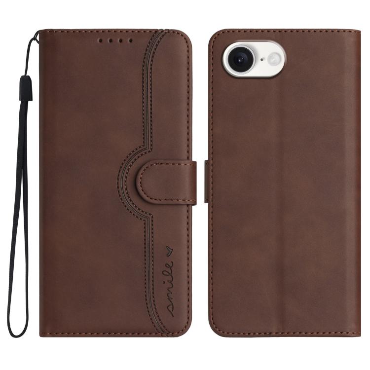 Heart Pattern Skin Feel Leather Phone Case, For iPhone 18 Pro / 17 Pro, For iPhone 18 Pro Max / 17 Pro Max, For iPhone 17e / 16e, For iPhone 17