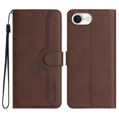 Heart Pattern Skin Feel Leather Phone Case, For iPhone 18 Pro / 17 Pro, For iPhone 18 Pro Max / 17 Pro Max, For iPhone 17e / 16e, For iPhone 17