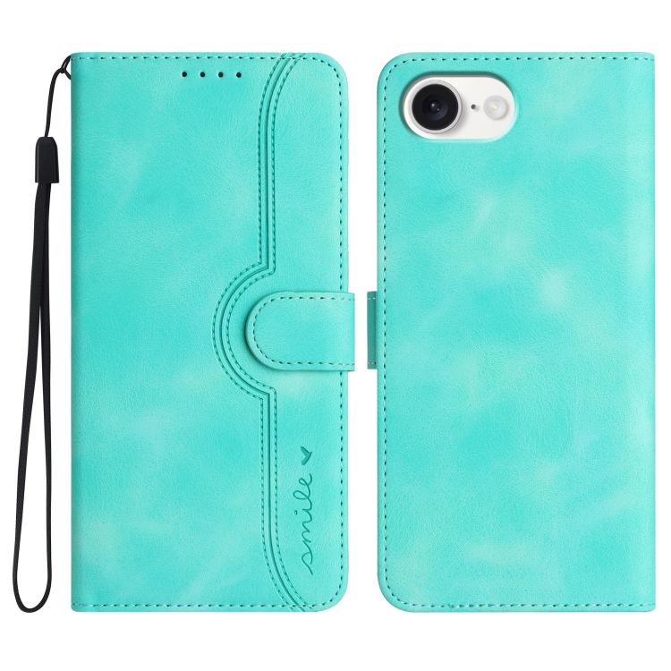 Heart Pattern Skin Feel Leather Phone Case, For iPhone 18 Pro / 17 Pro, For iPhone 18 Pro Max / 17 Pro Max, For iPhone 17e / 16e, For iPhone 17