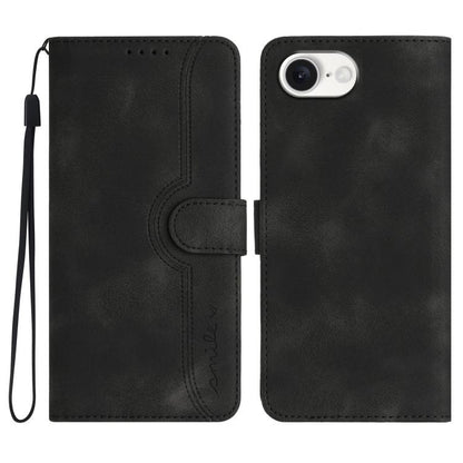 Heart Pattern Skin Feel Leather Phone Case, iPhone 16e, For iPhone 16 Pro Max, For iPhone 16 Pro, For iPhone 16 Plus