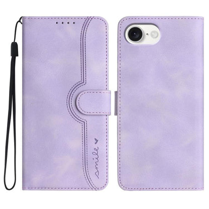 Heart Pattern Skin Feel Leather Phone Case, For iPhone 18 Pro / 17 Pro, For iPhone 18 Pro Max / 17 Pro Max, For iPhone 17e / 16e, For iPhone 17