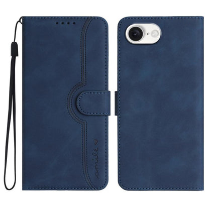 Heart Pattern Skin Feel Leather Phone Case, For iPhone 18 Pro / 17 Pro, For iPhone 18 Pro Max / 17 Pro Max, For iPhone 17e / 16e, For iPhone 17