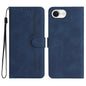 Heart Pattern Skin Feel Leather Phone Case, For iPhone 18 Pro / 17 Pro, For iPhone 18 Pro Max / 17 Pro Max, For iPhone 17e / 16e, For iPhone 17