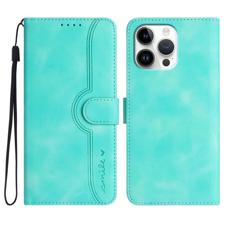 Heart Pattern Skin Feel Leather Phone Case, For iPhone Air, For iPhone 16 Pro Max, For iPhone 16 Pro, For iPhone 16 Plus