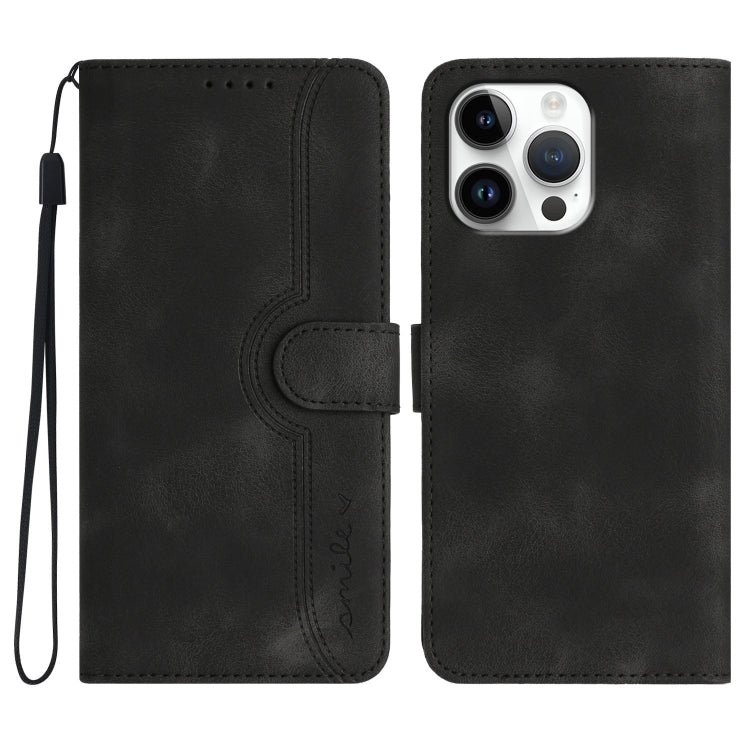 Heart Pattern Skin Feel Leather Phone Case, For iPhone Air, For iPhone 16 Pro Max, For iPhone 16 Pro, For iPhone 16 Plus
