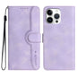 Heart Pattern Skin Feel Leather Phone Case, For iPhone Air, For iPhone 16 Pro Max, For iPhone 16 Pro, For iPhone 16 Plus