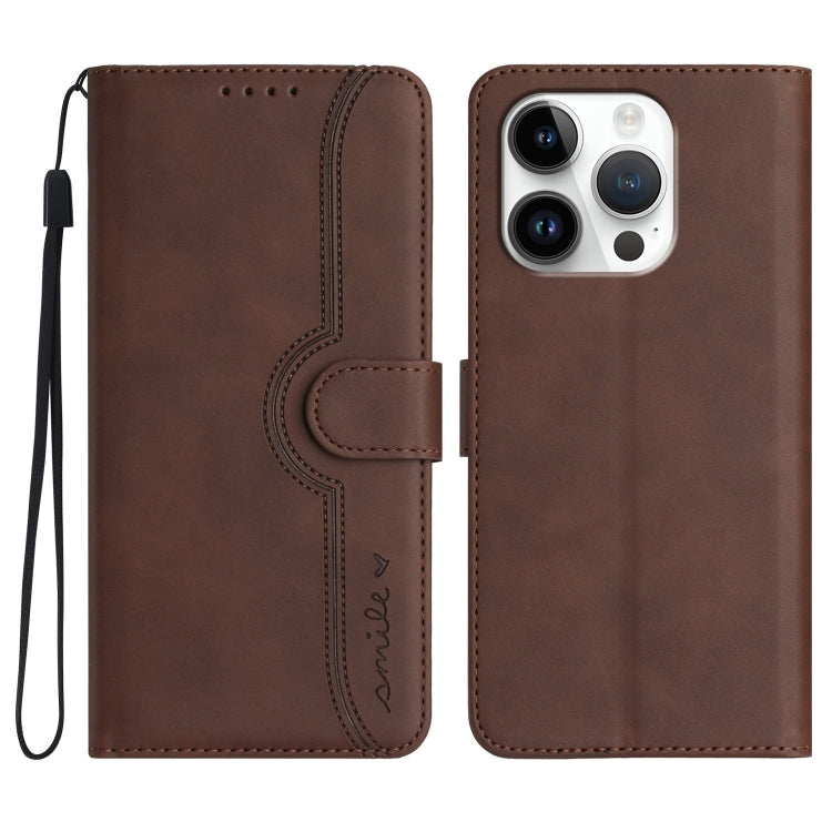 Heart Pattern Skin Feel Leather Phone Case, For iPhone Air, For iPhone 16 Pro Max, For iPhone 16 Pro, For iPhone 16 Plus