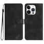 Heart Pattern Skin Feel Leather Phone Case, iPhone 16e, For iPhone 16 Pro Max, For iPhone 16 Pro, For iPhone 16 Plus