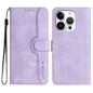 Heart Pattern Skin Feel Leather Phone Case, For iPhone Air, For iPhone 16 Pro Max, For iPhone 16 Pro, For iPhone 16 Plus